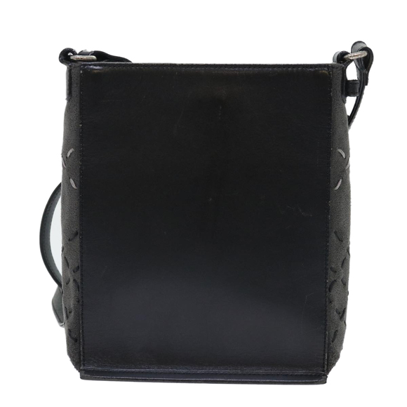 BURBERRY Shoulder Bag Leather Suede Black Auth bs7703 - Picture 2 of 16